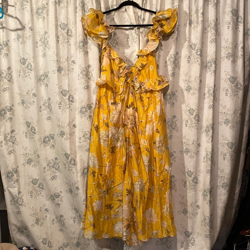 Yellow maxi dress